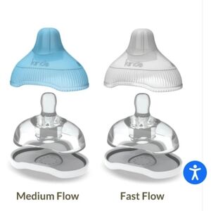 Kiinde Bottle Nipple Set - Medium And Fast